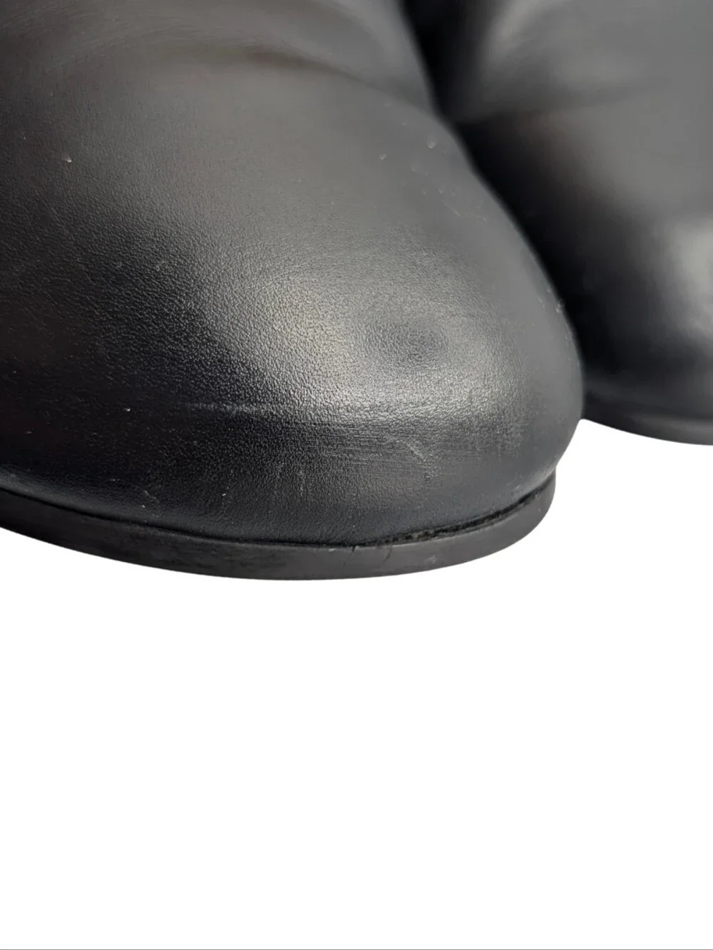 Gucci Black Leather River Horsebit Slingback Mules Men Size 10